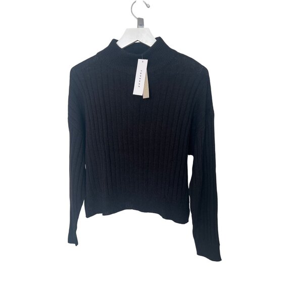 Topshop Ribbed Black Turtleneck Sweater - Picture 3 of 6